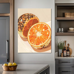 Sparkling Citrus Disco Slice - NicheCanvas