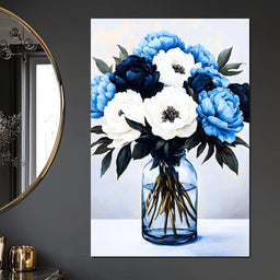 Floral Symphony in Glass - NicheCanvas
