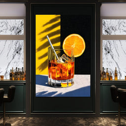 Sunlit Citrus Cocktail Study - NicheCanvas