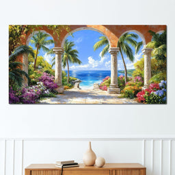 Mediterranean Paradise Vista - NicheCanvas