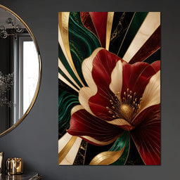 Gilded Petals Of Luxury - NicheCanvas