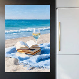 Seaside Pages and Chardonnay Bliss - NicheCanvas