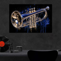 Midnight Echo of the Brass Horn - NicheCanvas