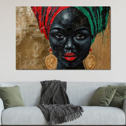 Nubian Grace in Gold Essence - Sakeem Gibbs - NicheCanvas
