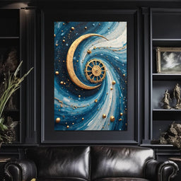 Celestial Clockwork Symphony - NicheCanvas