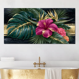 Gilded Petals Beneath The Canopy - NicheCanvas