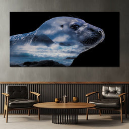 Coastal Seal Ocean Reverie - NicheCanvas