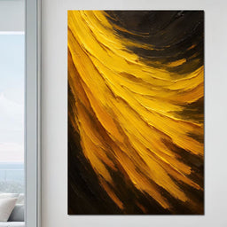 Golden Radiance Unfurled - NicheCanvas