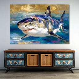 Gilded Great White Hunter - NicheCanvas