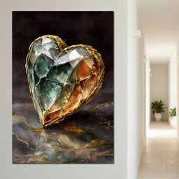 Gilded Facet Heartstone - NicheCanvas