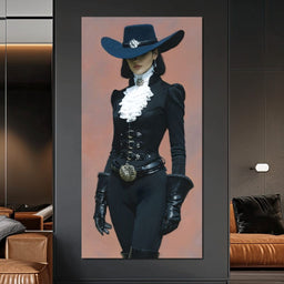 Elegance of the Midnight Duchess - NicheCanvas