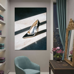 Silver Stiletto Radiant Noon - NicheCanvas