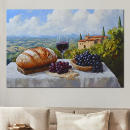 Tuscan Vineyard Bounty - NicheCanvas