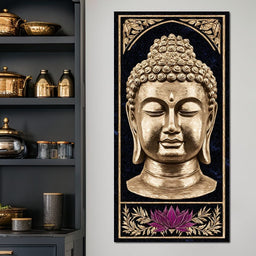 Celestial Buddha Lotus Tranquil - NicheCanvas