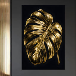 Gilded Foliage Night Study - NicheCanvas