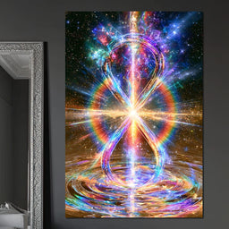 Infinite Echoes Of Celestial Light - NicheCanvas