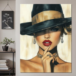 Timeless Allure Portrait Muse - NicheCanvas