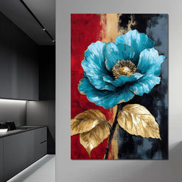 Golden Blossom Radiance - NicheCanvas