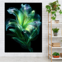 Radiant Emerald Flora Pulse - NicheCanvas