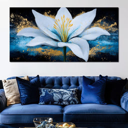 Golden Blossom Splendor - NicheCanvas