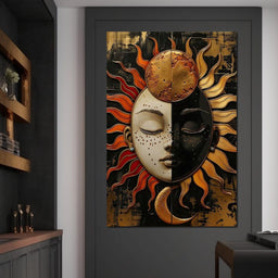 Solar Lunar Symbiosis - NicheCanvas