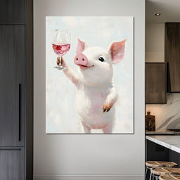 Porcine Toast of Joy - NicheCanvas