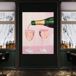 I Only Drink Champagne - NicheCanvas