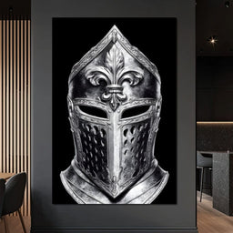 Silver Knight Fleur Helm Majesty - NicheCanvas