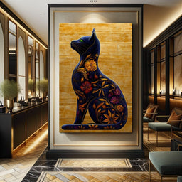 Floral Feline Harmony - NicheCanvas