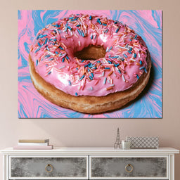 Pink Donut - NicheCanvas
