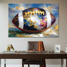Golden Gridiron Glory Ball - NicheCanvas