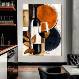 Evening Vintage Wine - NicheCanvas