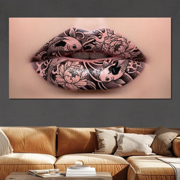 Enchanted Koi Elegance Lips - NicheCanvas