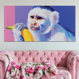 Monkey Dreams of Banana - NicheCanvas