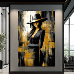 Golden Allure of Mystery - NicheCanvas