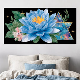 Celestial Lotus Galaxy Radiance - NicheCanvas