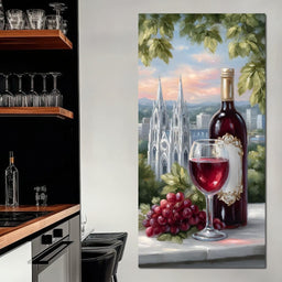 Wine Reverie Cathedral Vista - NicheCanvas
