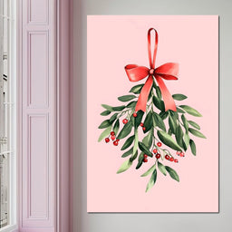 Festive Mistletoe Bouquet Charm - NicheCanvas
