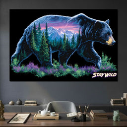 Mountain Spirit Bear Journey - NicheCanvas