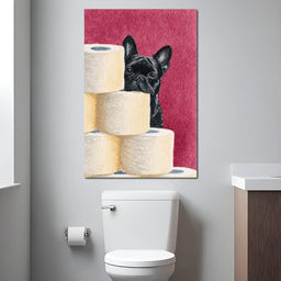 French Bulldog Peekaboo Rolls - NicheCanvas