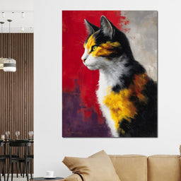 Golden Calico Cat Profile - NicheCanvas