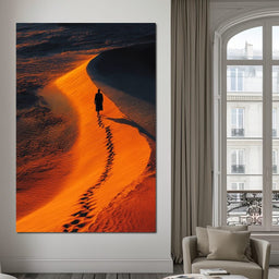 Solitude On Burning Sands - NicheCanvas