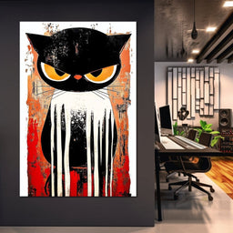 Ferocious Feline Enigma - NicheCanvas