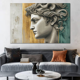 Gilded Classical Profile - Wildrose Creations - NicheCanvas