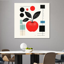 Geometric Apple - NicheCanvas
