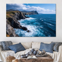 Wild Atlantic Cliff Horizon - NicheCanvas