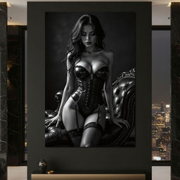 Obsidienne Noir - The Velvet Eclipse - Johanjjf - NicheCanvas