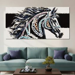 Majestic Stallion Tapestry - Alicia Smith - NicheCanvas