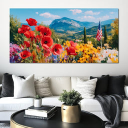 Majestic Valley Blooms Vista - NicheCanvas