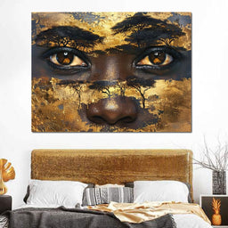 Golden Gaze of Nature - Sakeem Gibbs - NicheCanvas